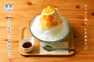 朝倉カフェのプレミアムかき氷